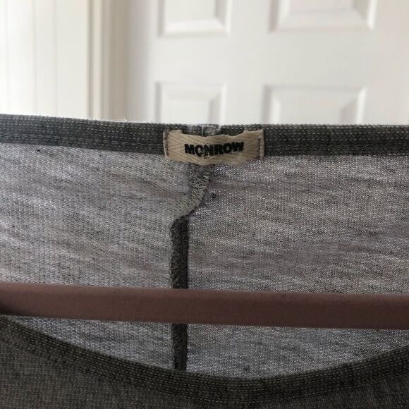 Monrow Grey Kimono T shirt Tee Small - Picture 7 of 7